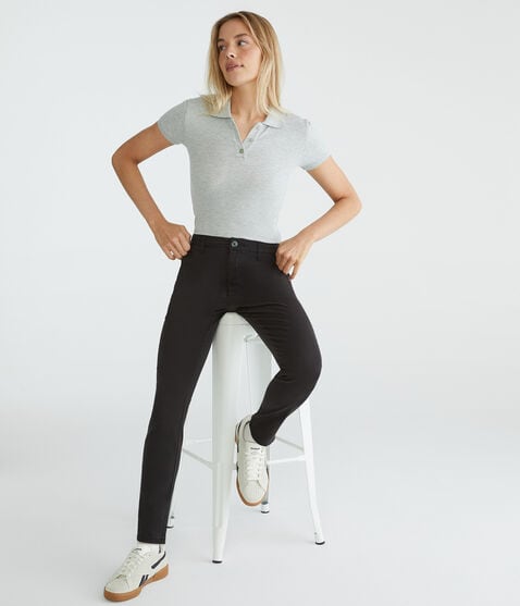 High-Rise Slim Twill Pants High-Rise Slim Twill Pants