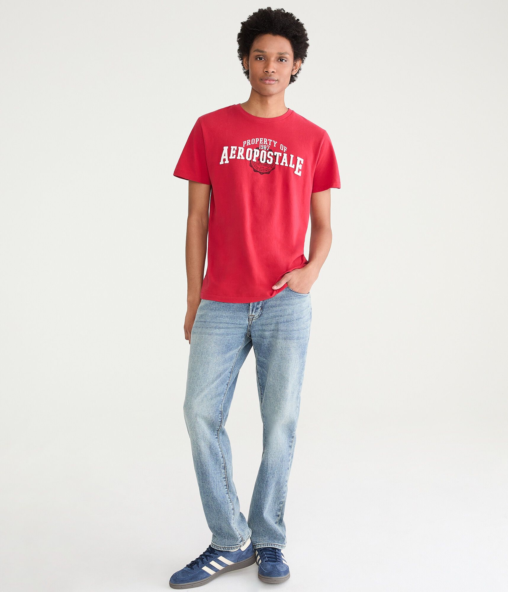 Property Of Aeropostale Appliqu&eacute; Graphic Tee