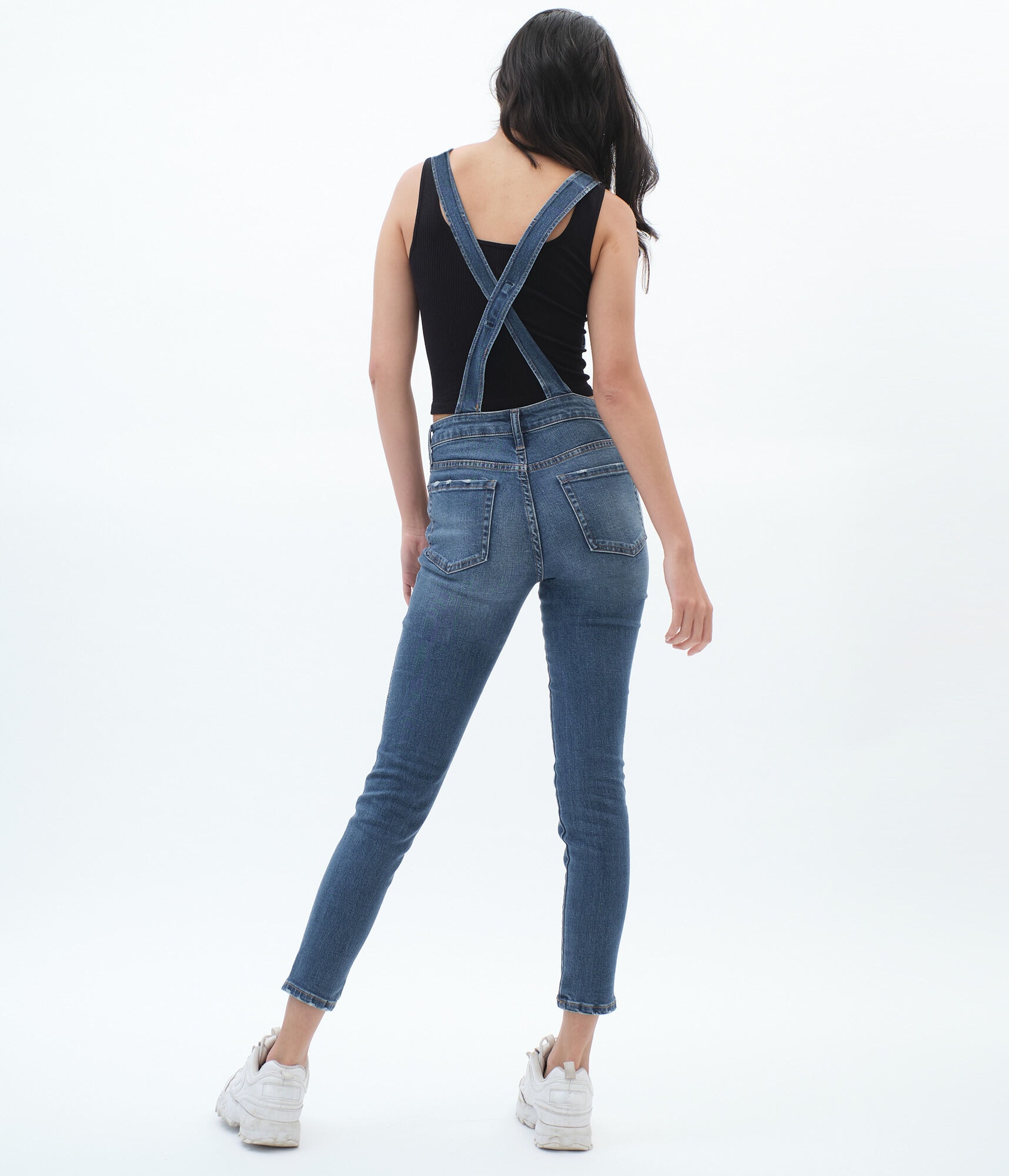 Real Denim Skinny Overalls