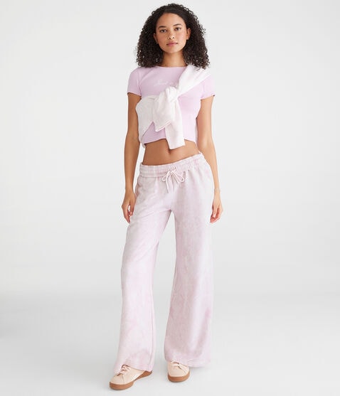 Forest Camo High-Rise Wide Leg Sweatpants Forest Camo High-Rise Wide Leg Sweatpants
