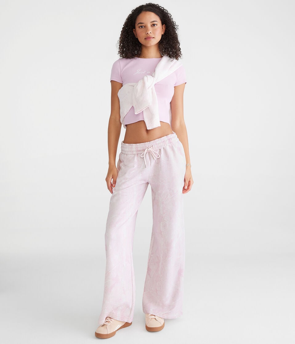 Cloud Soft Forest Camo High-Rise Wide Leg Sweatpants