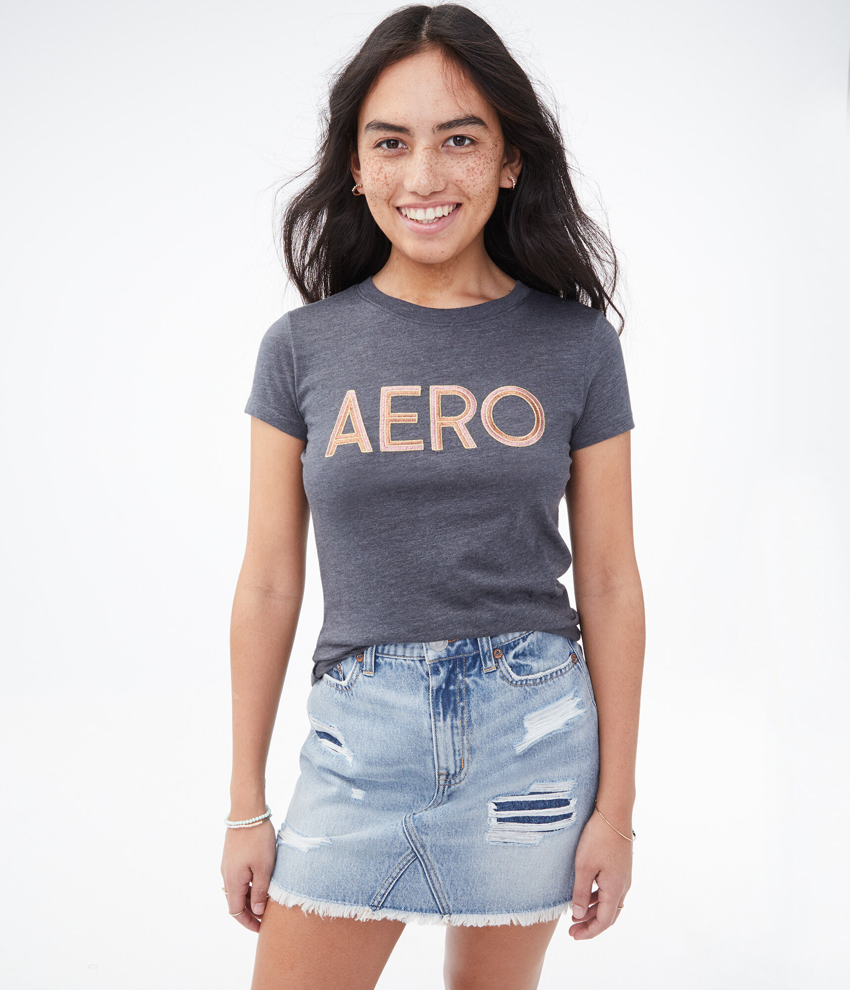Embroidered Aero Logo Graphic Tee