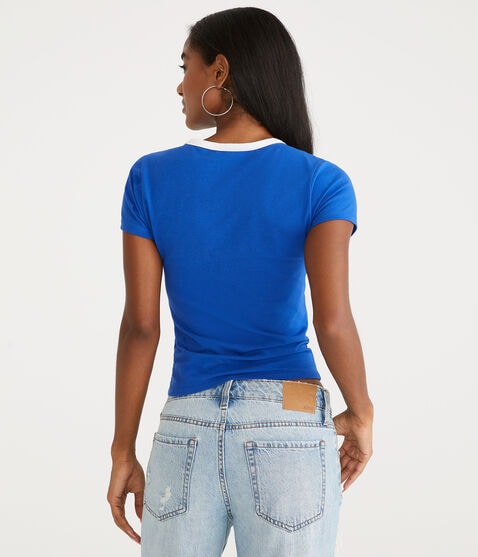 Italia Graphic Ringer Baby Tee Italia Graphic Ringer Baby Tee