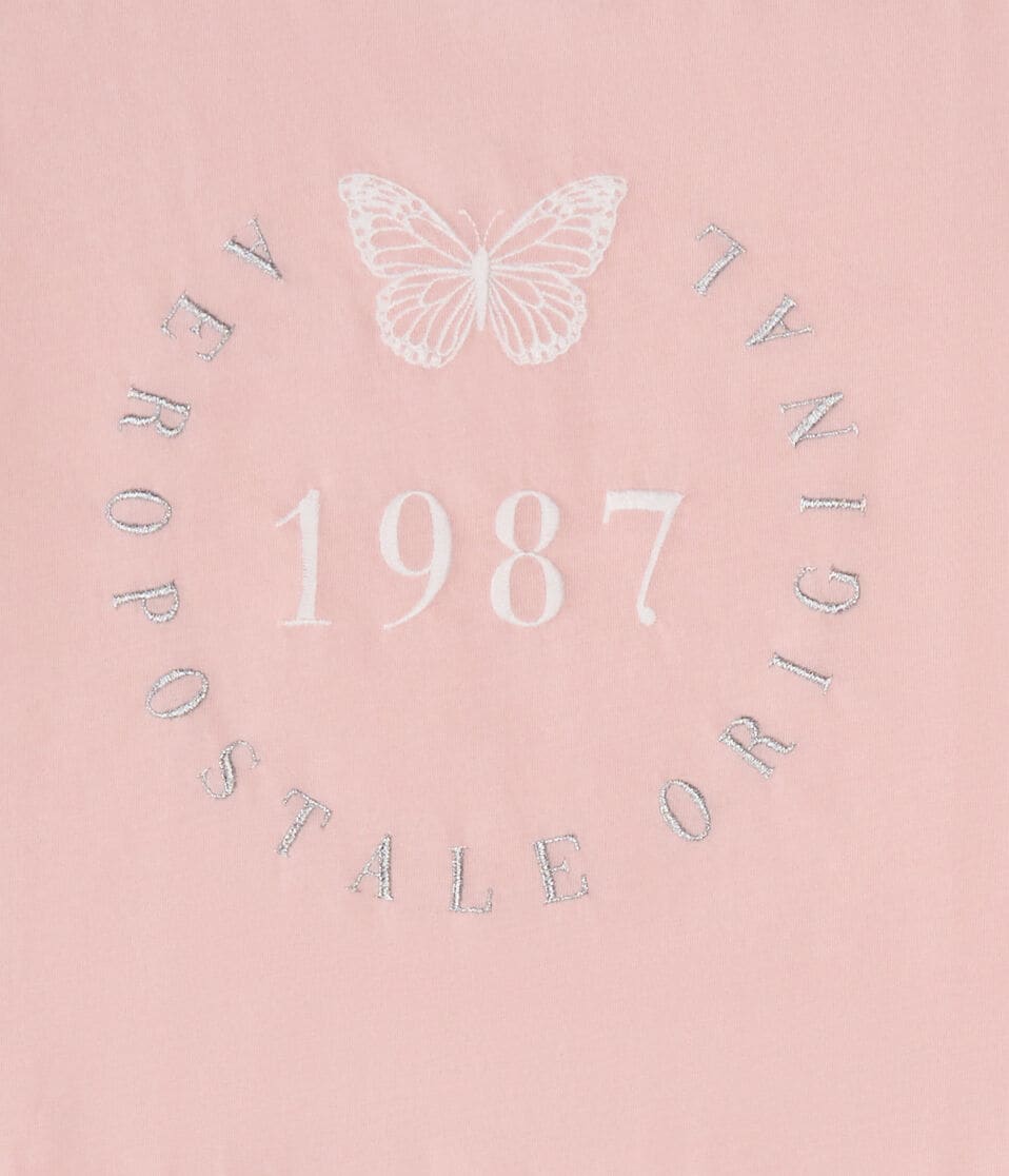 Aeropostale 1987 Butterfly Graphic Tee