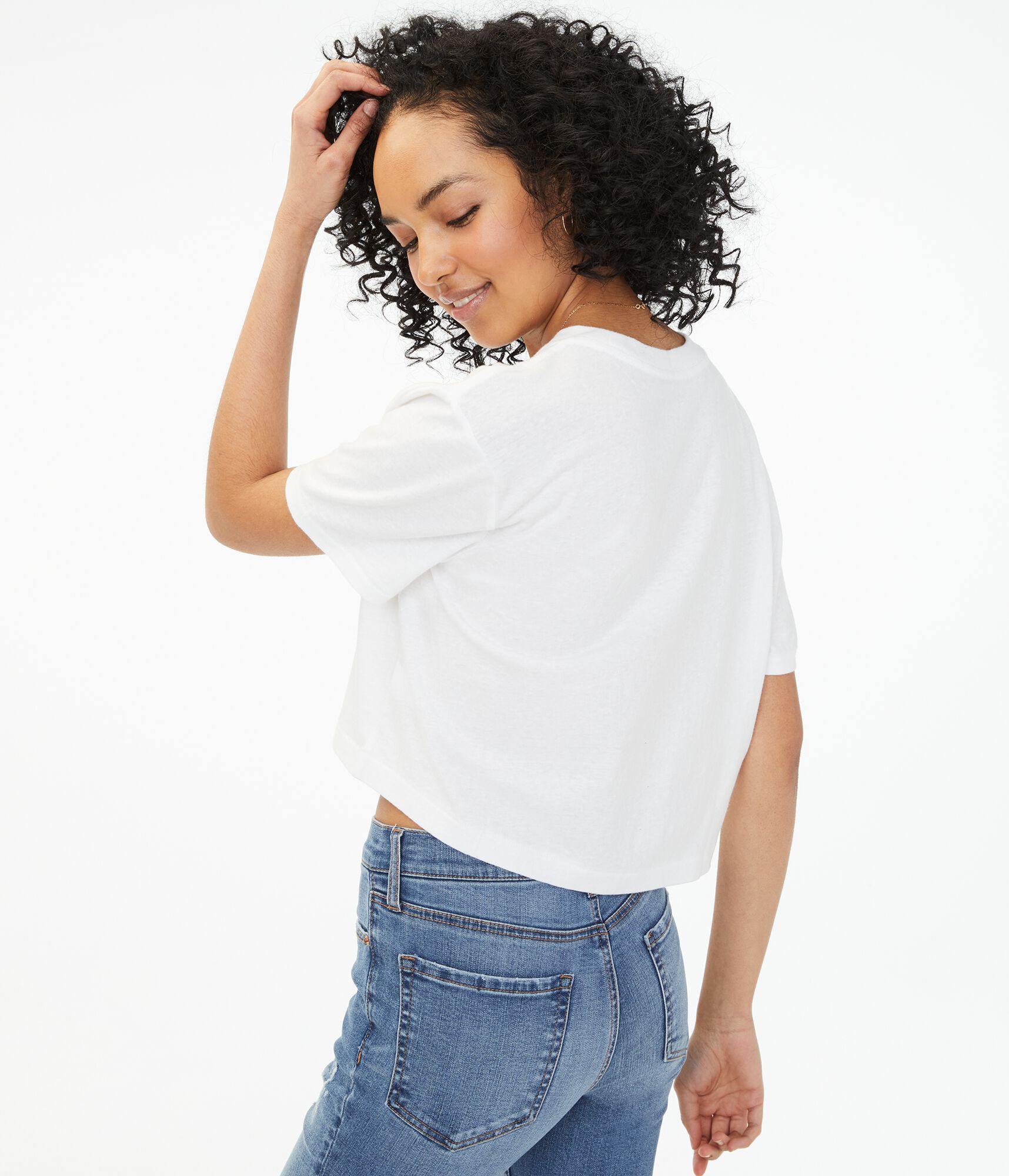 Classic Cropped Boxy Crew Tee