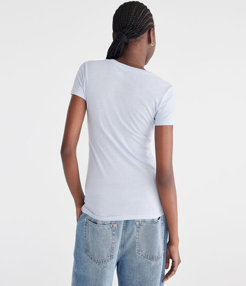 Aero Eighty Seven Foil Appliqué Graphic Tee Aero Eighty Seven Foil Appliqué Graphic Tee