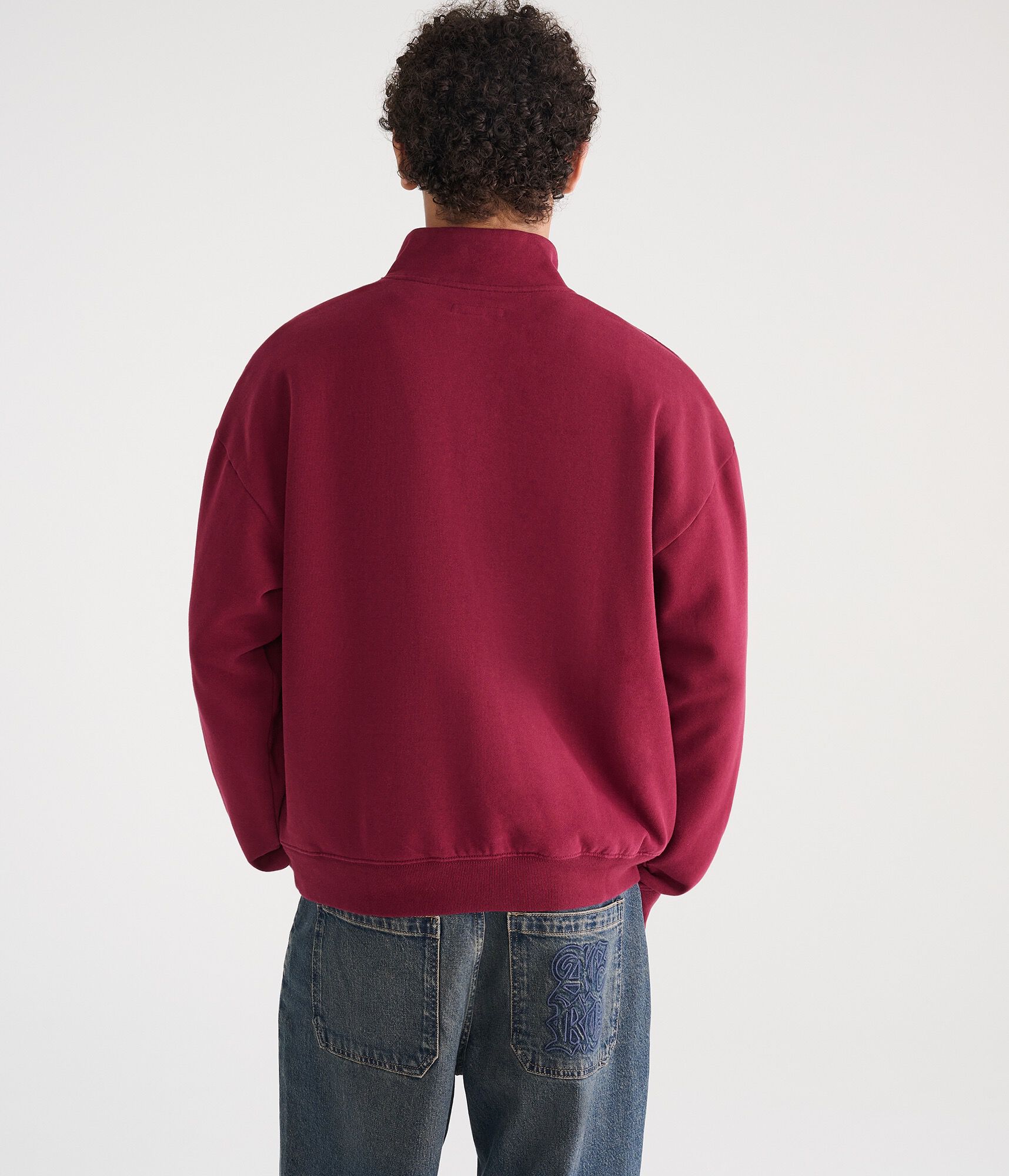 Cloud Soft Boxy Quarter-Zip Sweatshirt