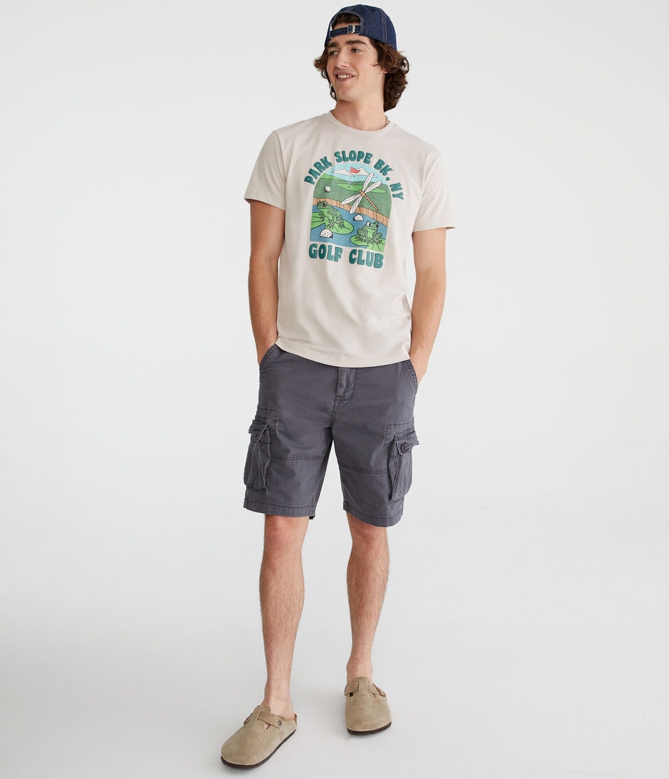 Stretch Twill Cargo Shorts 10"