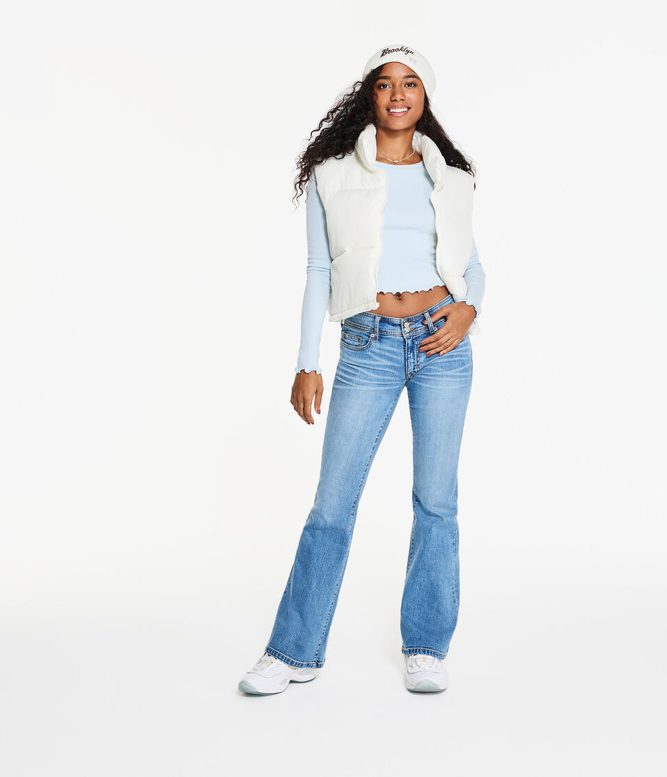 Low-Rise Flare Jean