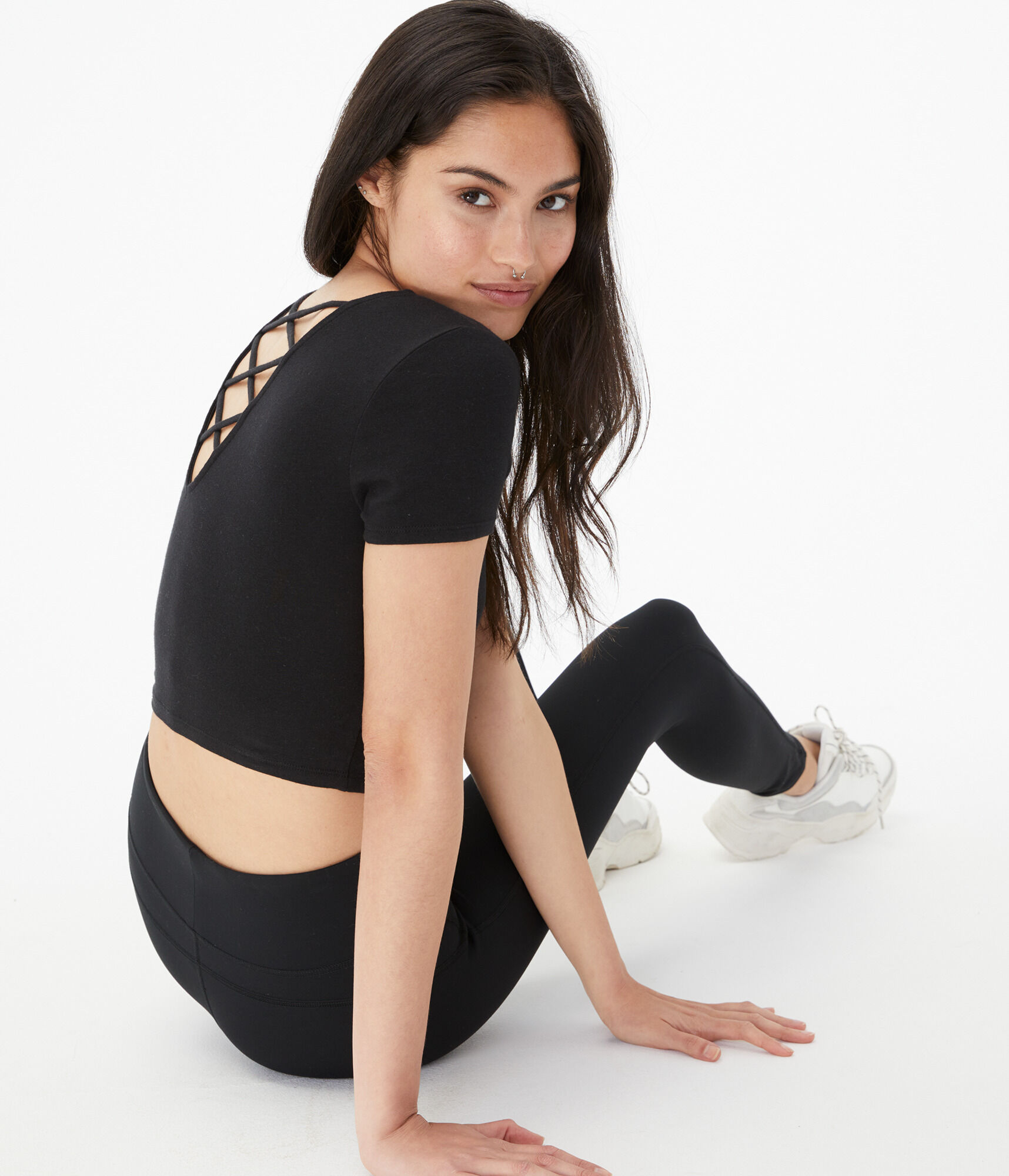 Seriously Soft Strappy Cropped Baby Tee
