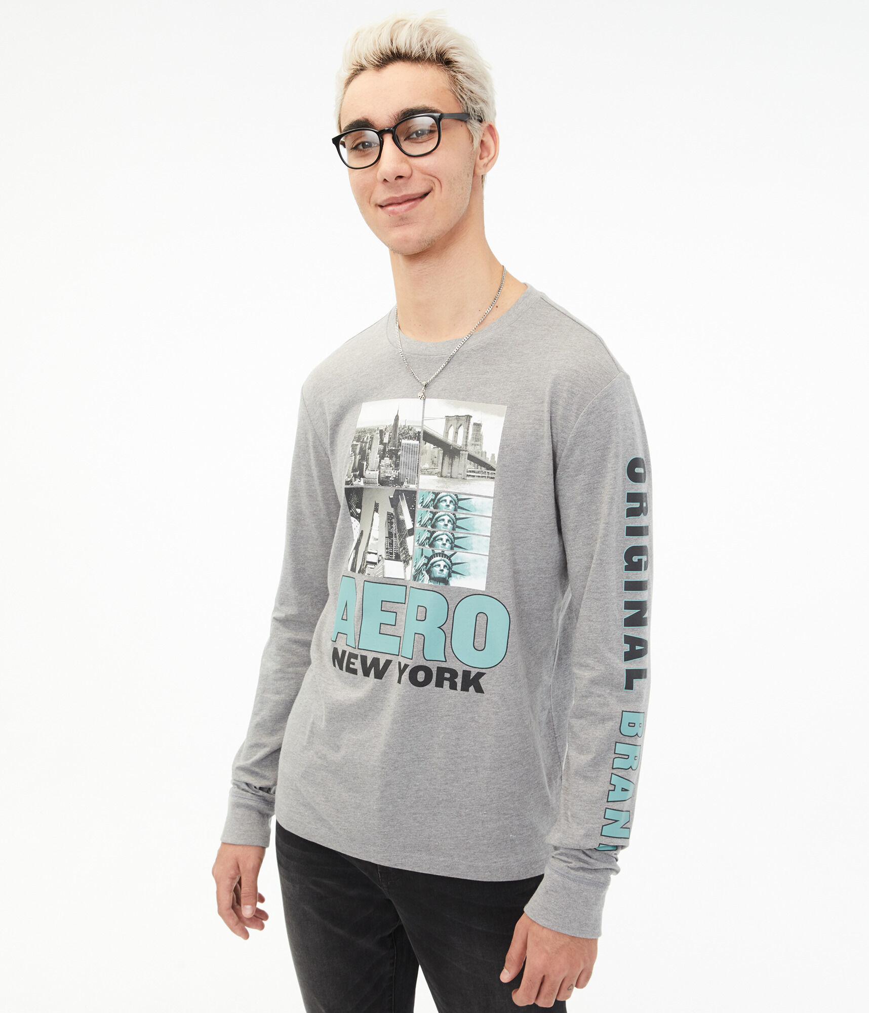 Long Sleeve Aero New York Graphic Tee