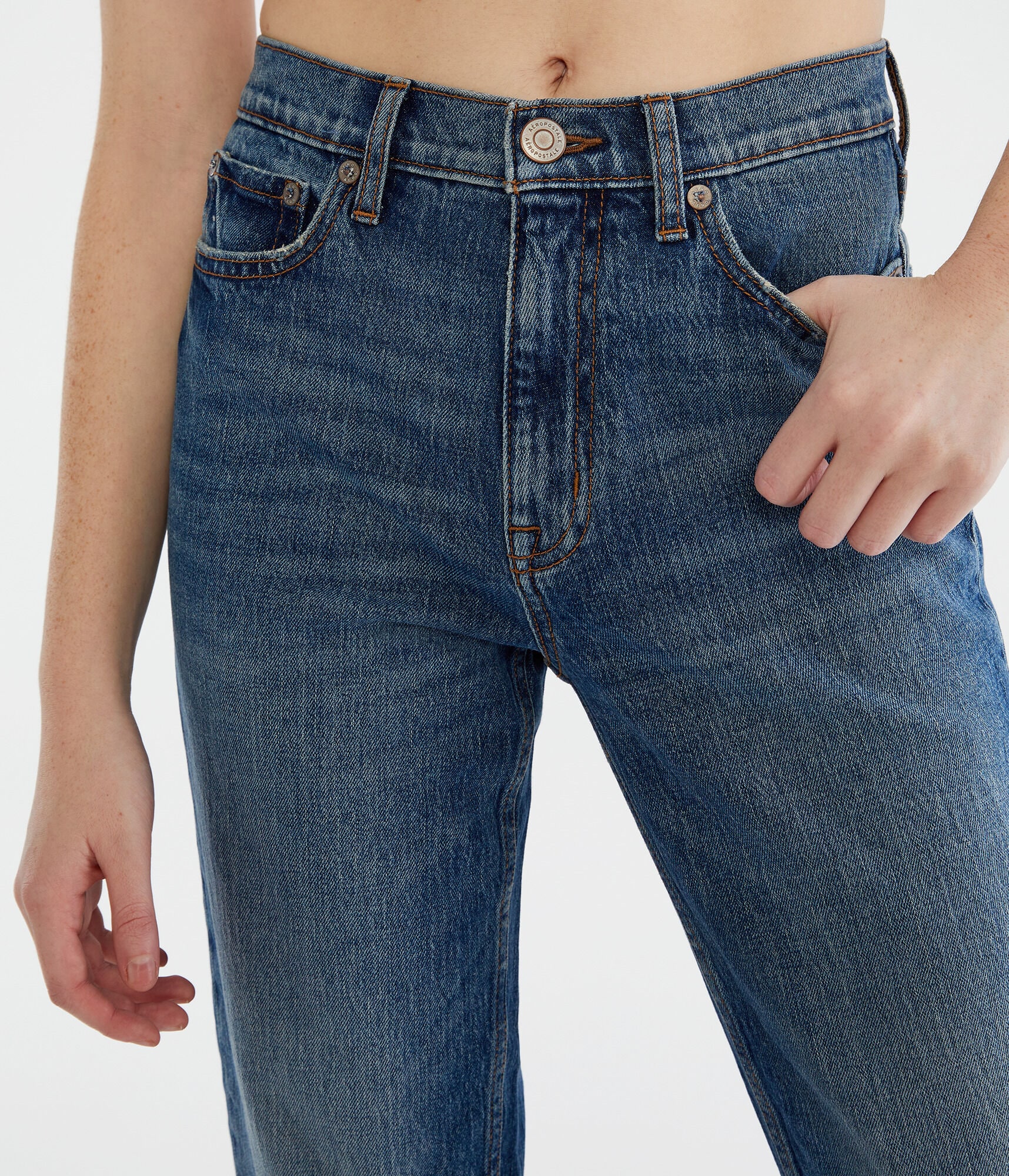 High-Rise Straight Ankle Jean