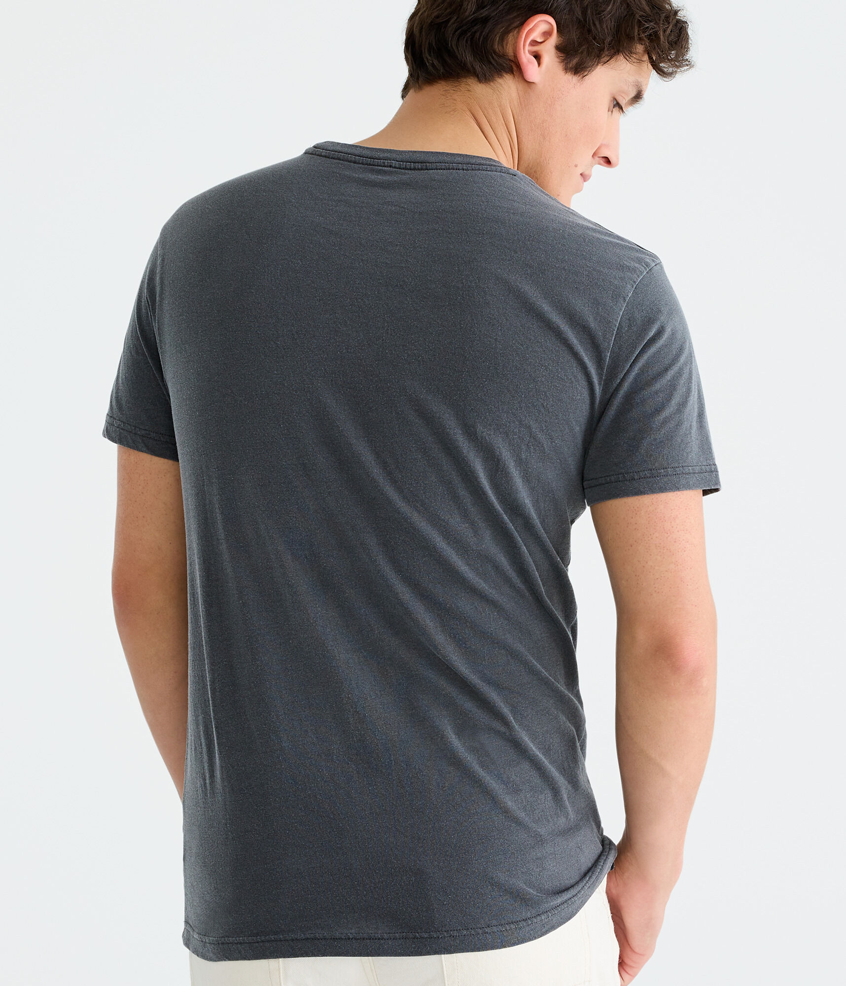 Bandana Print Pocket Crew Tee