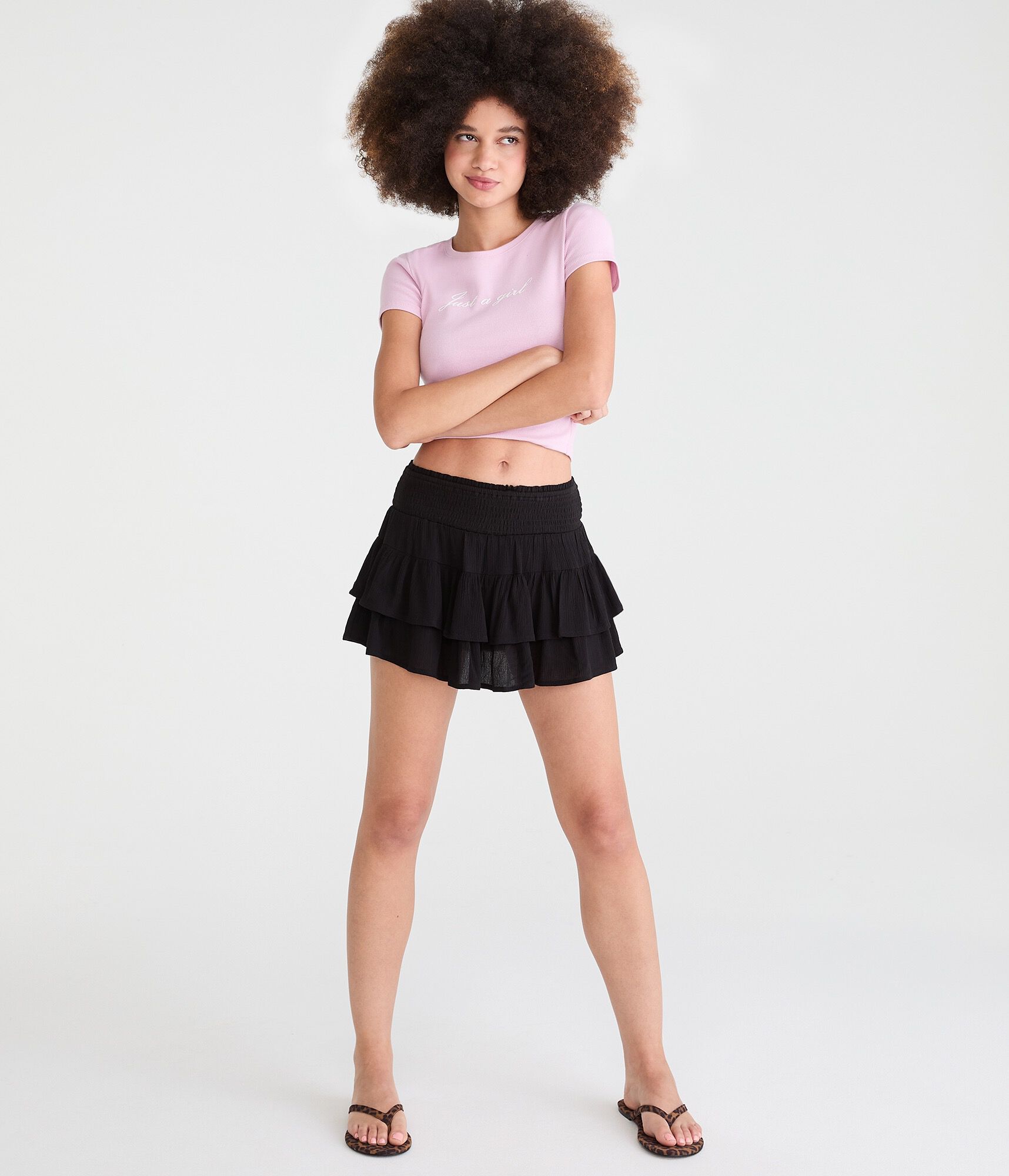 Tiered Ruffle Skort