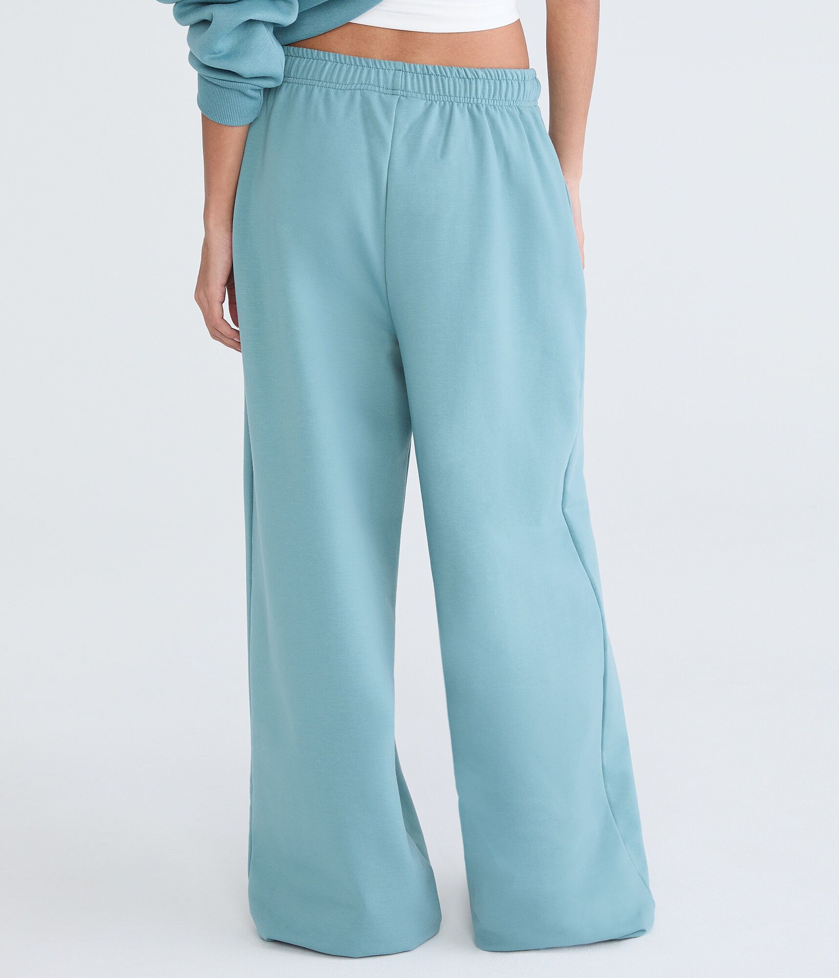 Cloud Soft Butterfly Barbed Wire High-Waisted Wide Leg Sweatpants