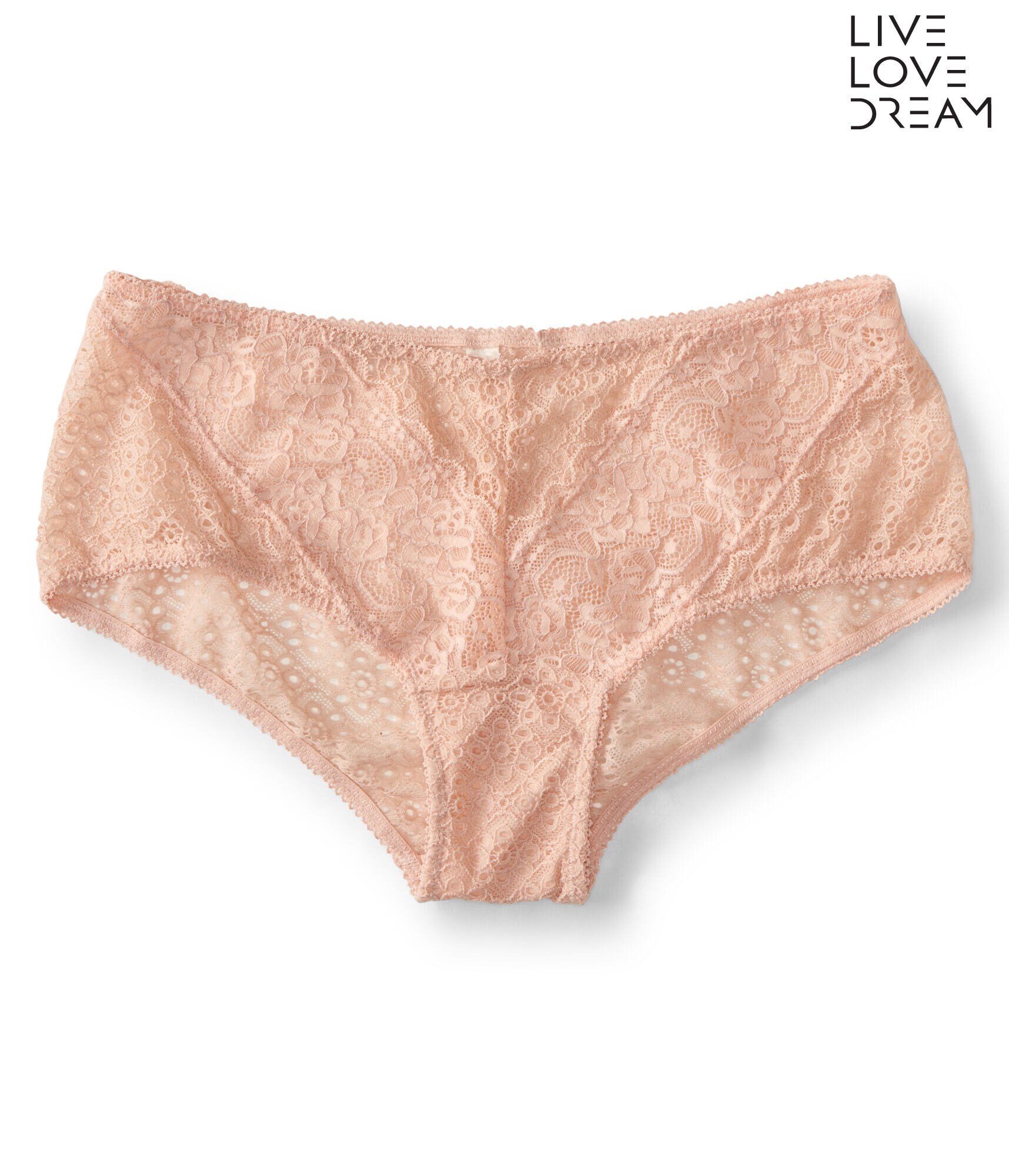 Cross-Dyed Lace Boyshort
