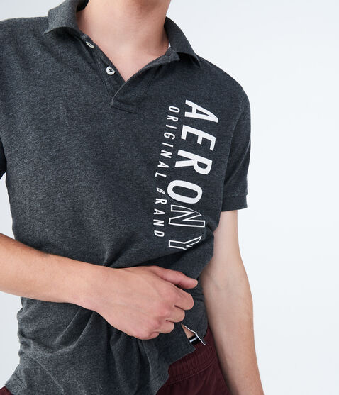 Vertical Graphic Jersey Polo Vertical Graphic Jersey Polo