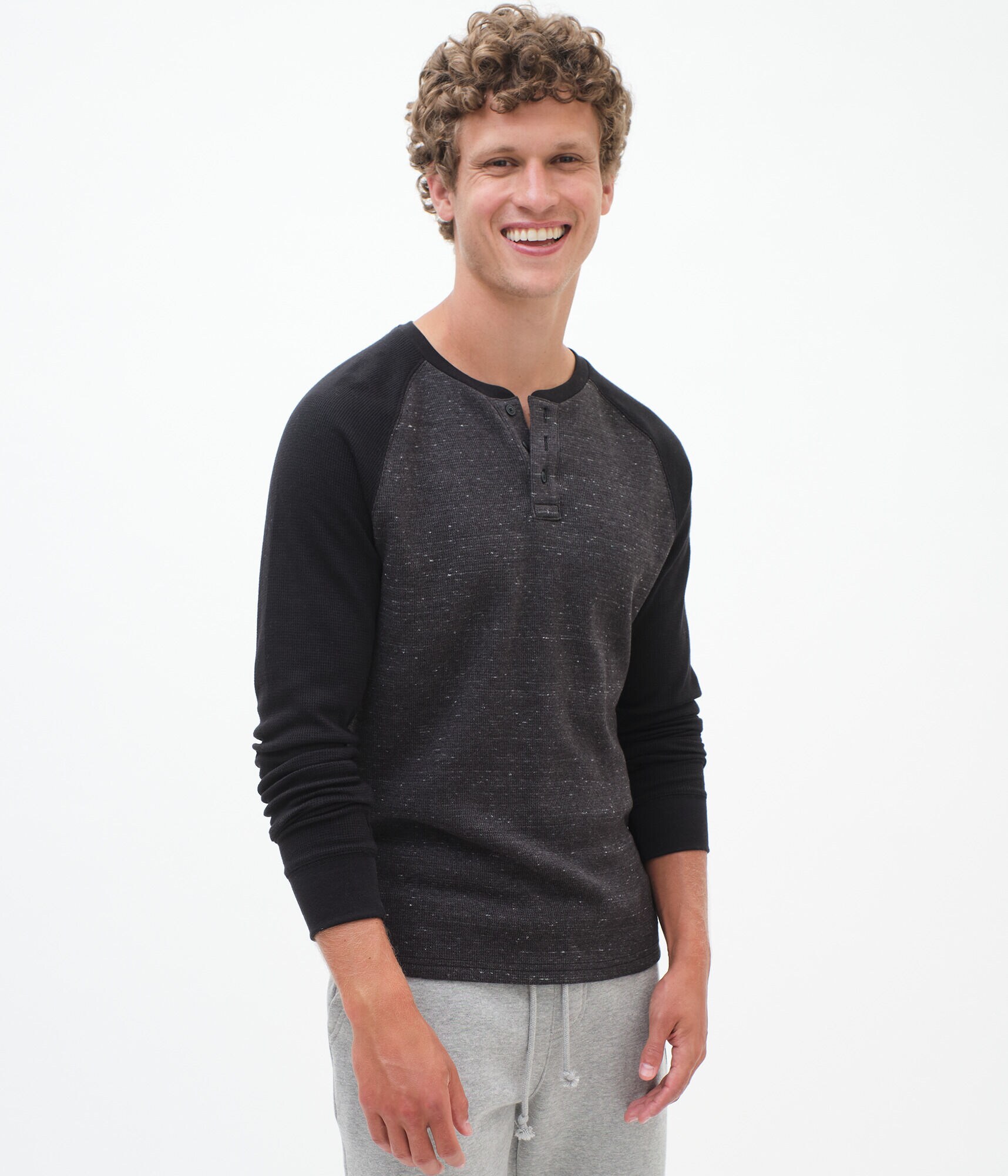 Long Sleeve Raglan Henley
