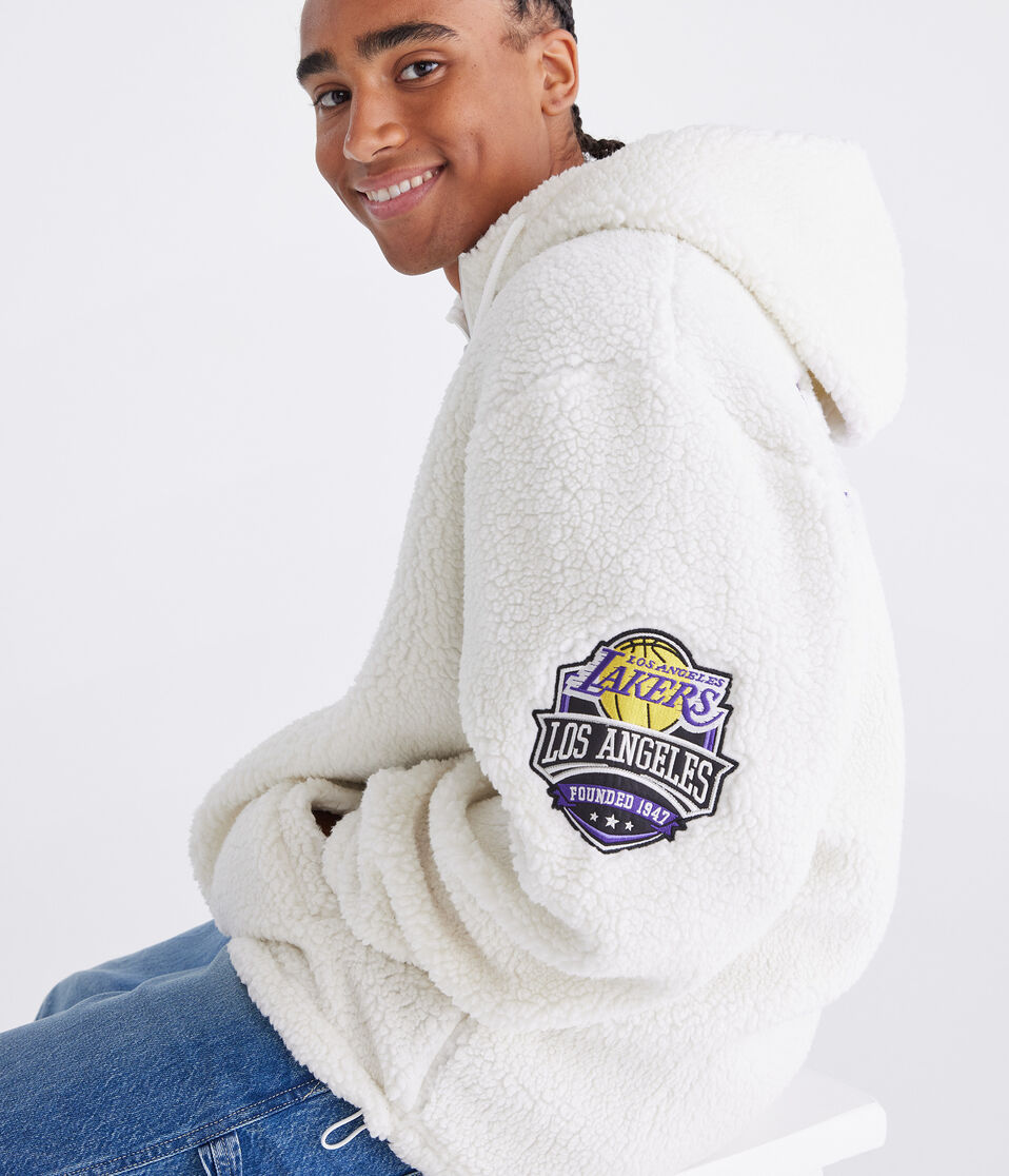 Los Angeles Lakers Quarter-Zip Sherpa Hoodie