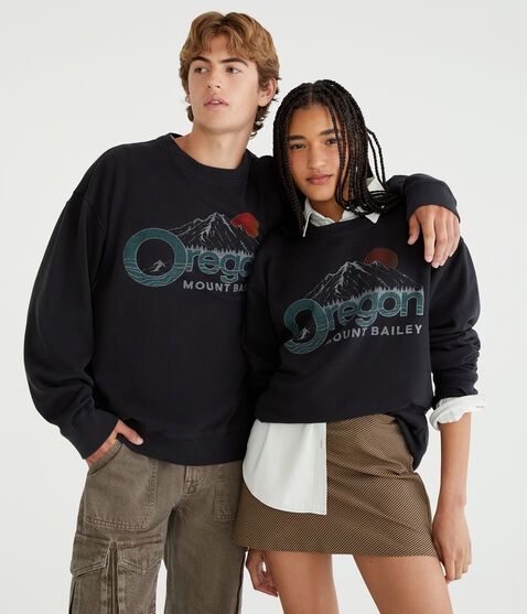 Mount Bailey Oregon Crew Sweatshirt