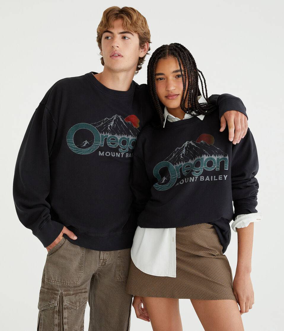 Mount Bailey Oregon Crew Sweatshirt