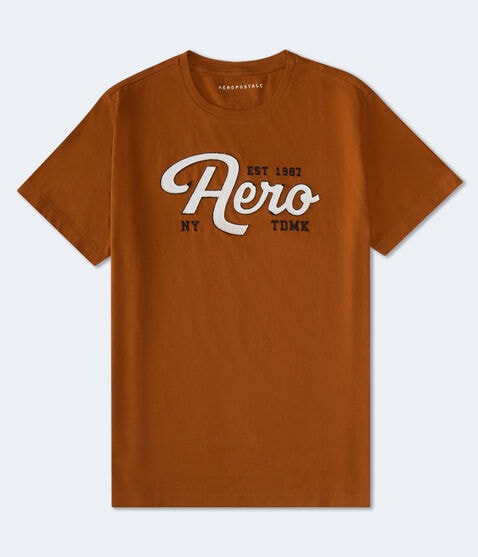 Aero Script Appliqué Graphic Tee Aero Script Appliqué Graphic Tee