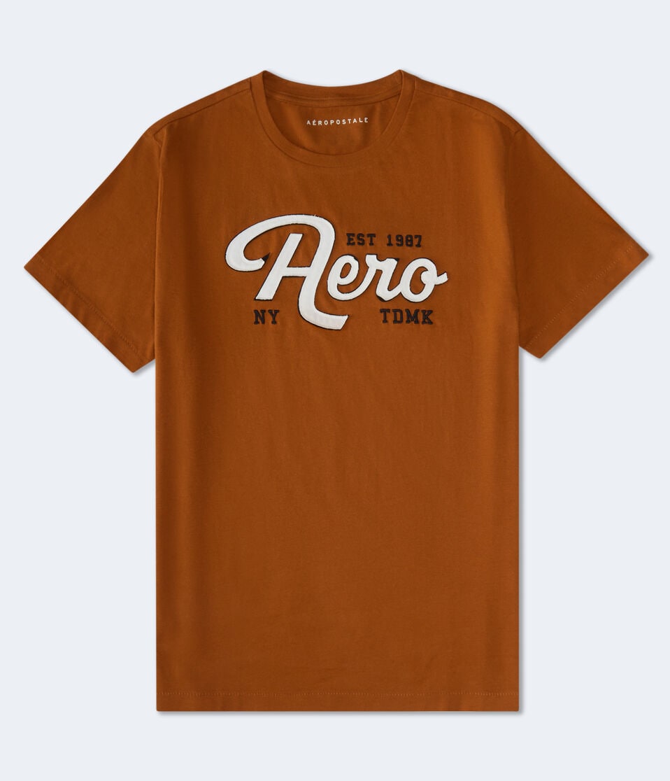 Aero Script Appliqué Graphic Tee