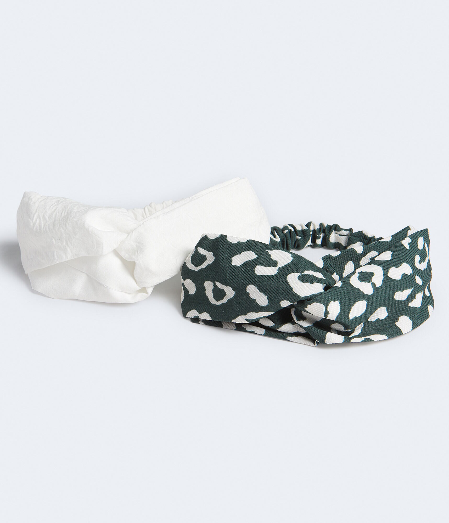 Animal Print &amp; Solid Headband 2-Pack