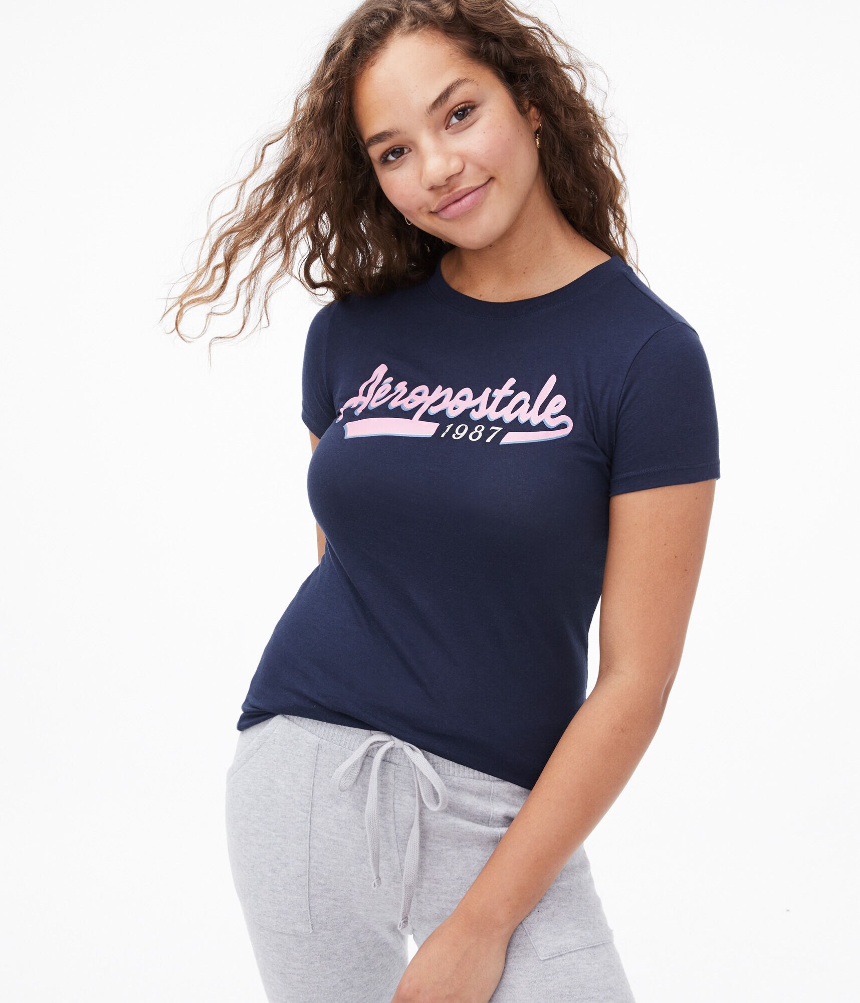 Aeropostale 1987 Script Graphic Tee