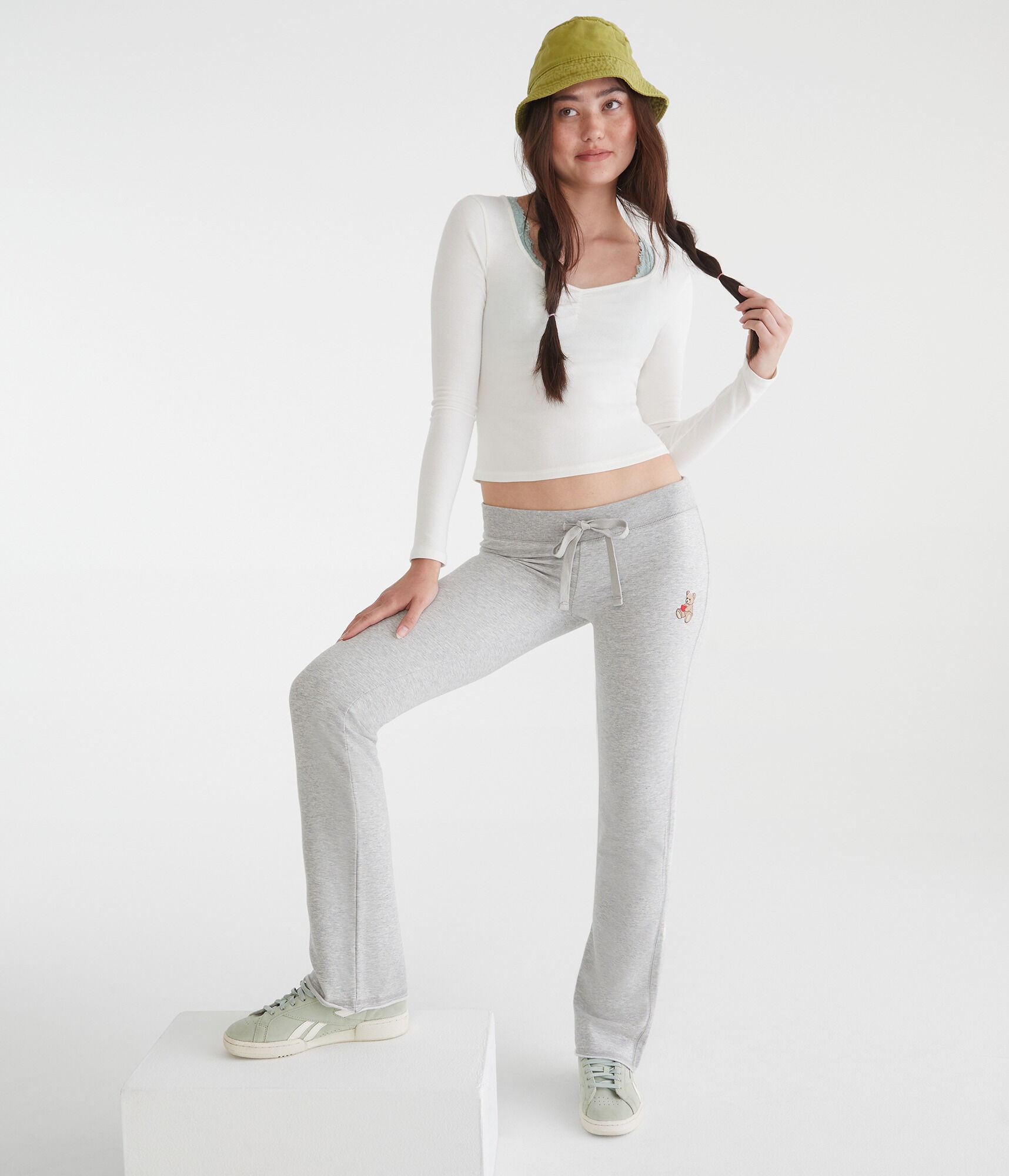 Teddy Bear Fit & Flare Sweatpants