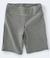 Gingham High-Rise Bike Shorts