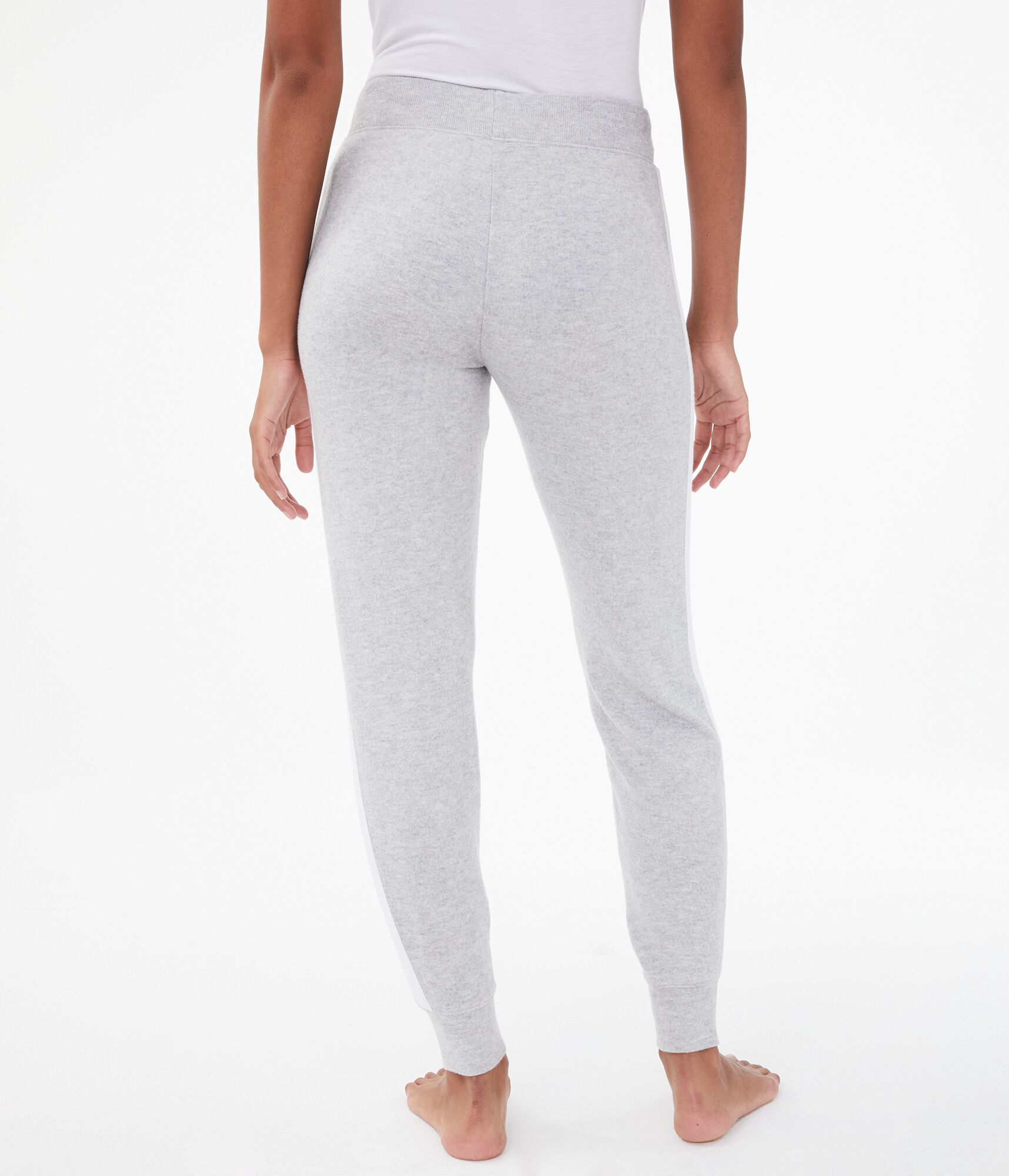 Side Stripe Fuzzy Jogger Sweatpants