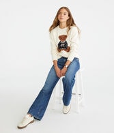 Teddy Bear Oversized Crew Sweater