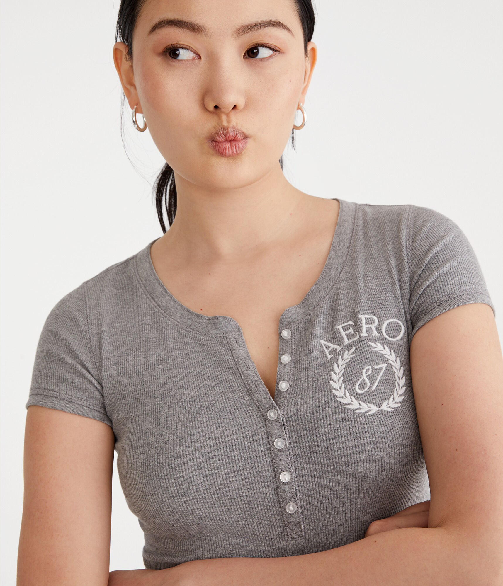 Aero 87 Laurels Graphic Henley