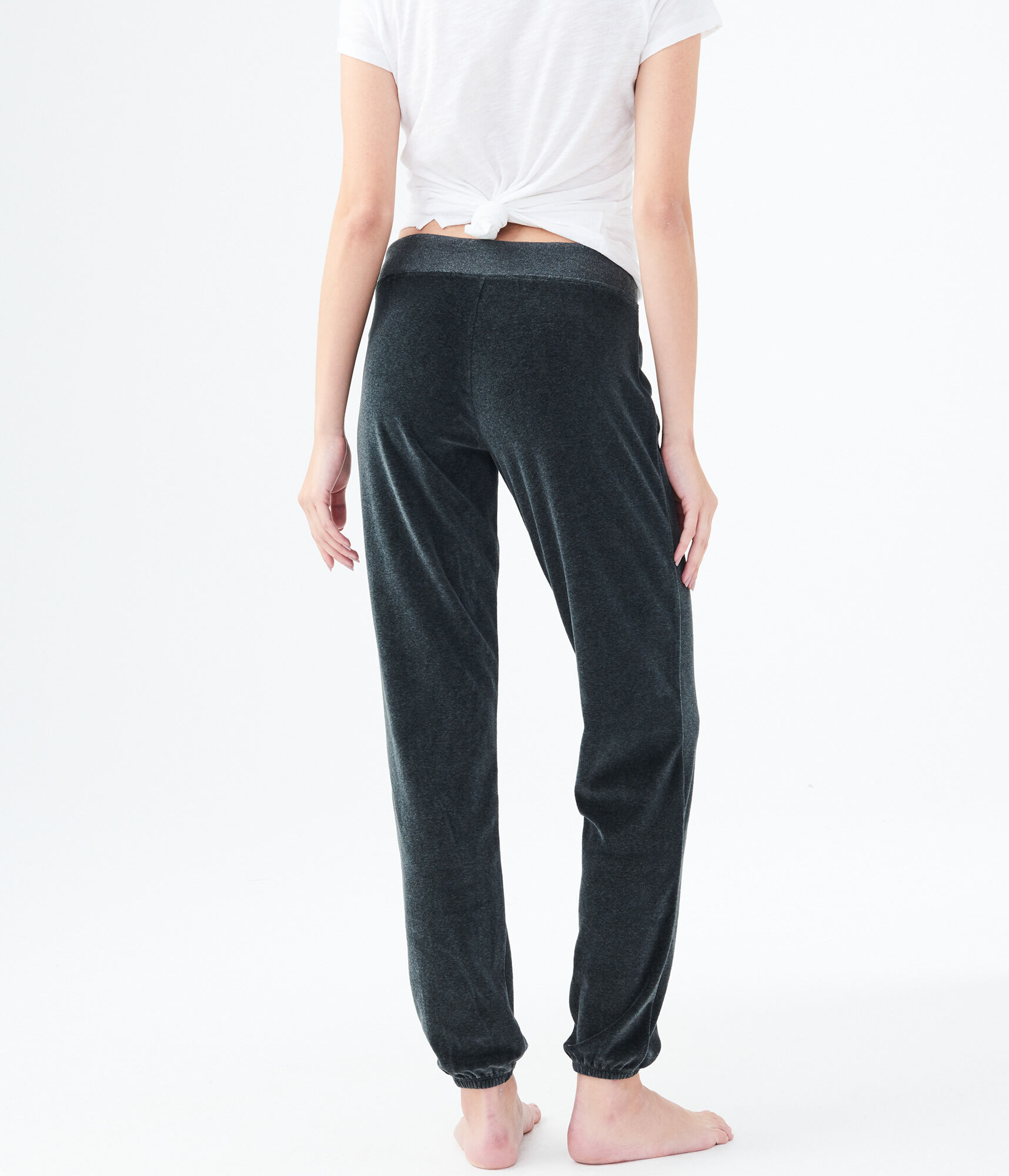 Velour Cinch Sweatpants