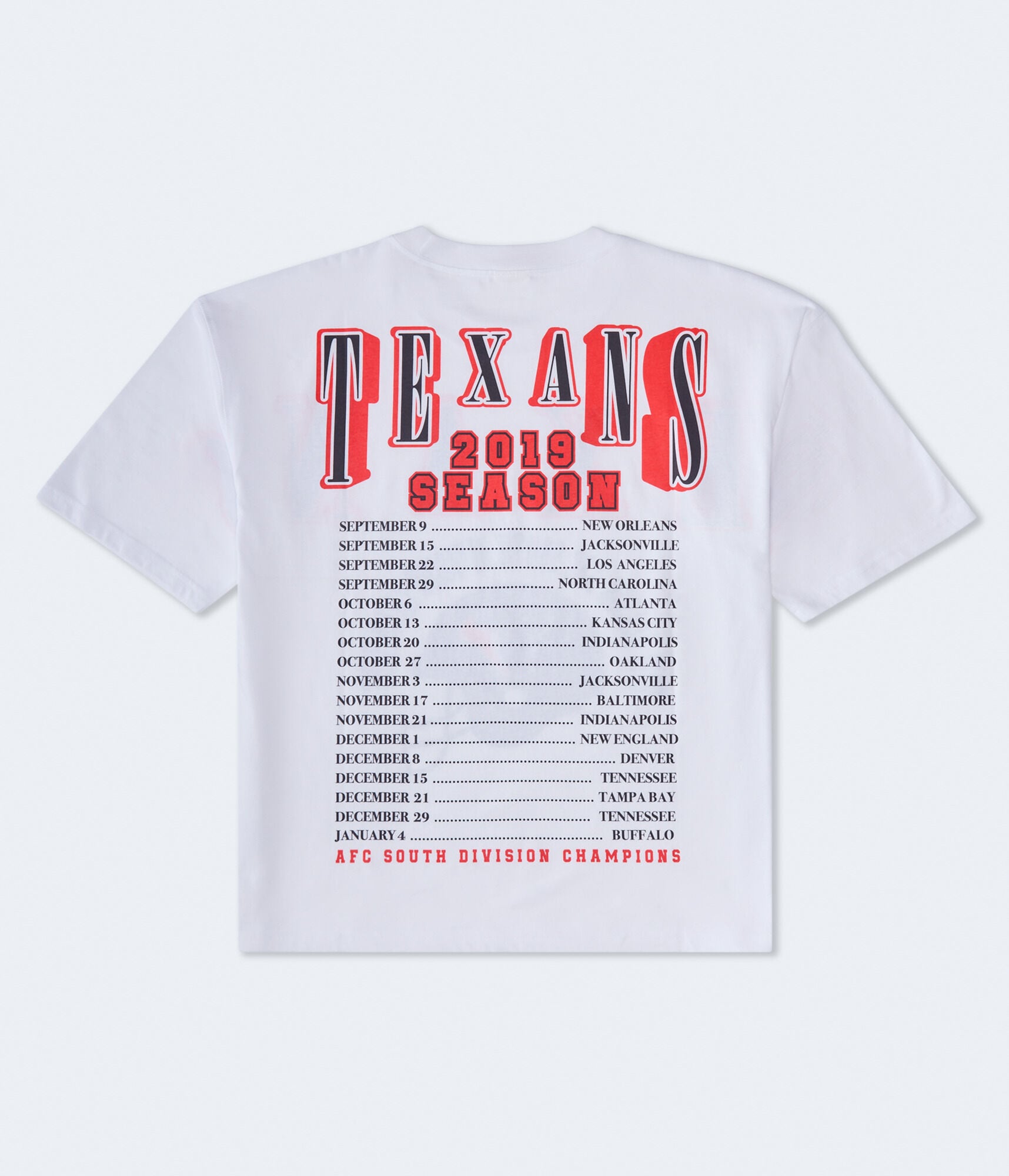 Houston Texans Division Champs Boxy Graphic Tee
