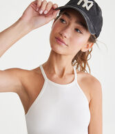 Seriously Soft Ribbed High-Neck Cropped Cami
