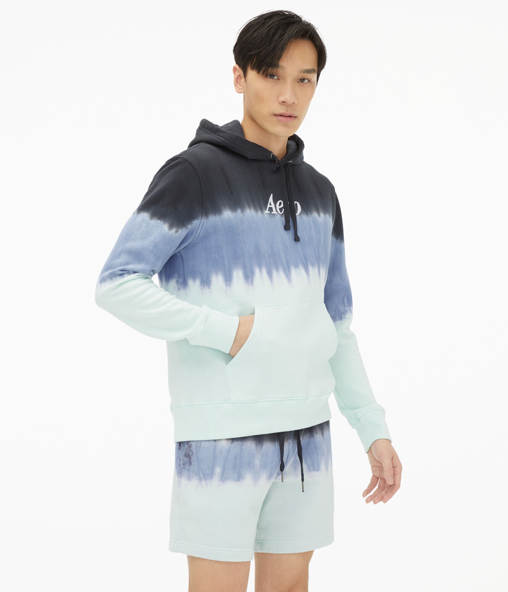 Aero Logo Dip-Dye Pullover Hoodie