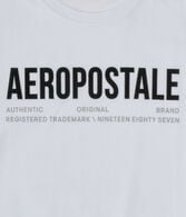 Aeropostale Authentic Logo Flocked Graphic Tee