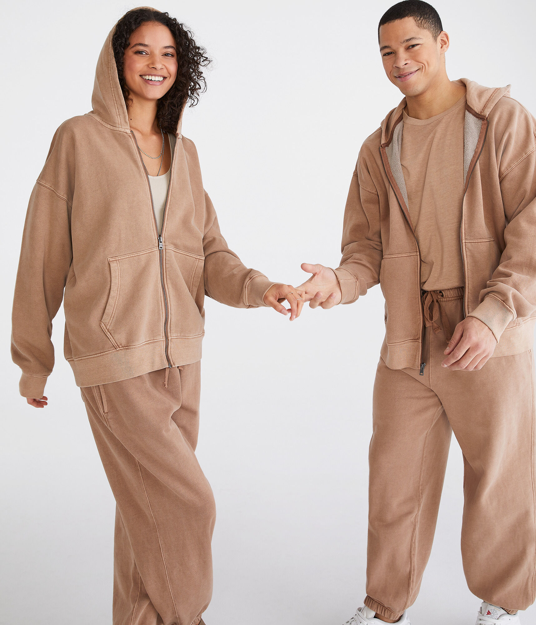 Essentials Washed Full-Zip Hoodie