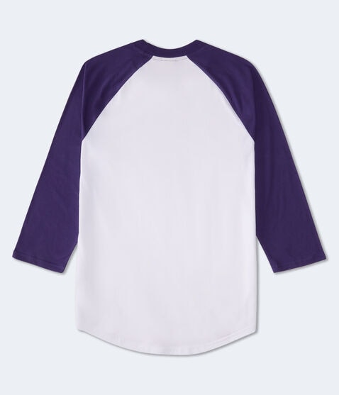 3/4 Sleeve Baltimore Ravens Relaxed Raglan Tee 3/4 Sleeve Baltimore Ravens Relaxed Raglan Tee