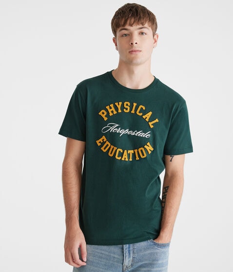 Aeropostale Physical Education Appliqué Graphic Tee Aeropostale Physical Education Appliqué Graphic Tee