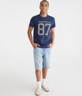 Aeropostale 87 Appliqué Graphic Tee