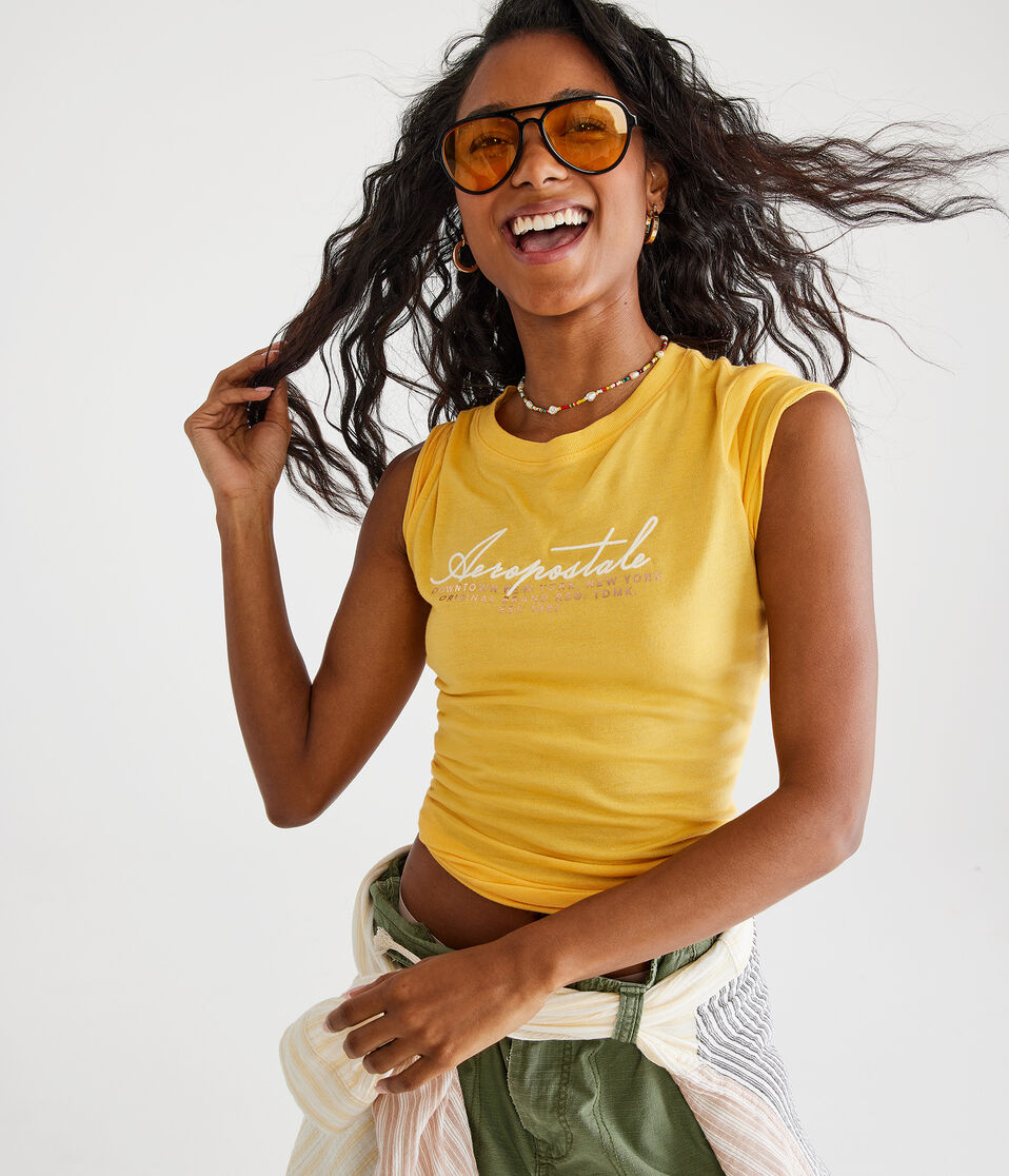 Aeropostale Script Foil Graphic Tee