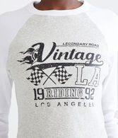 Long Sleeve Vintage LA Raglan Graphic Tee