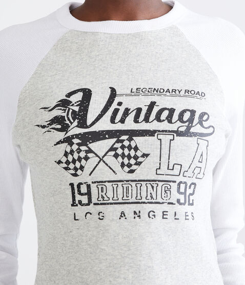 Long Sleeve Vintage LA Raglan Graphic Tee Long Sleeve Vintage LA Raglan Graphic Tee
