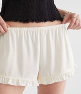 Satin Ruffle Shorts