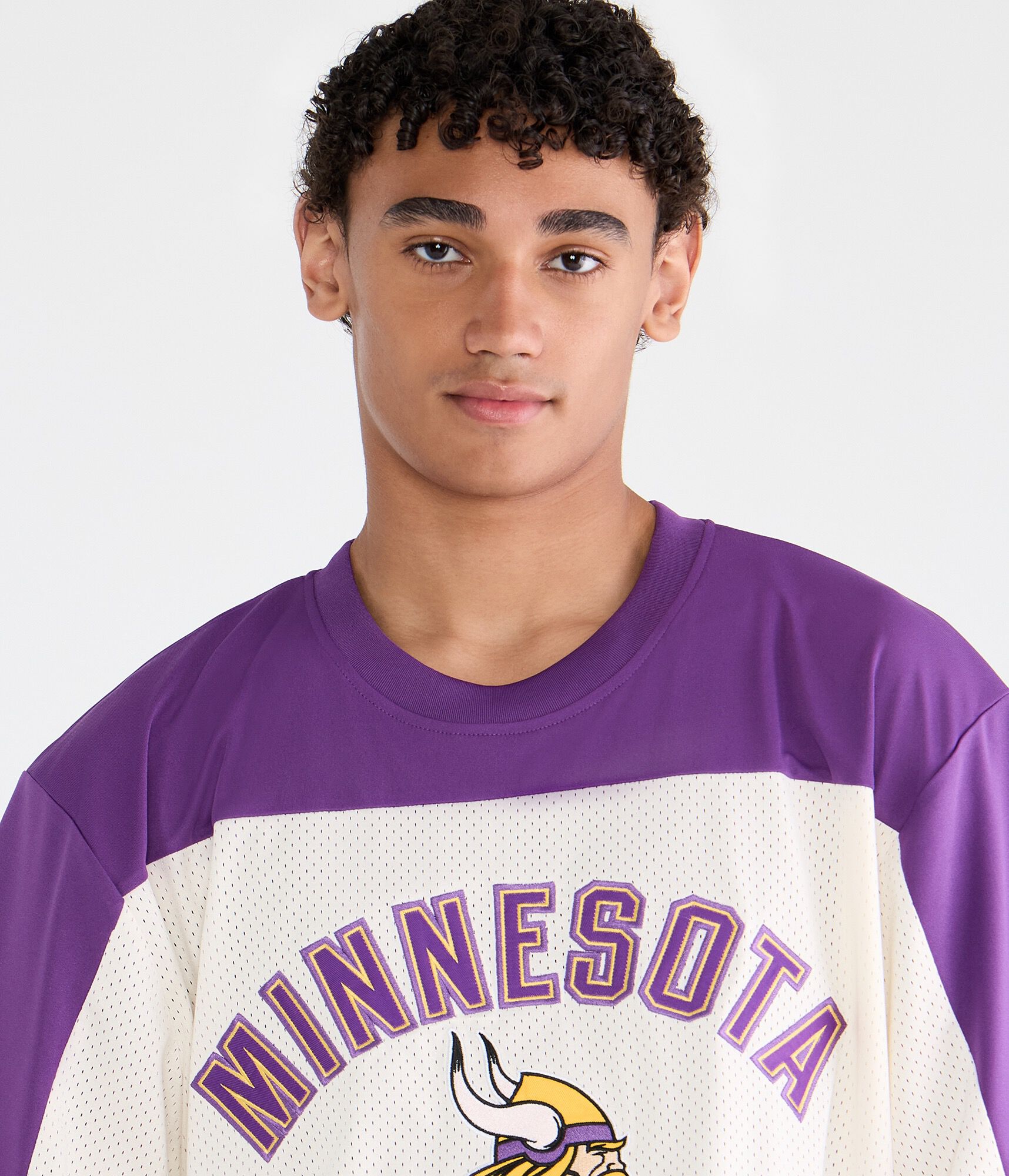 Minnesota Vikings Colorblock Mesh Top