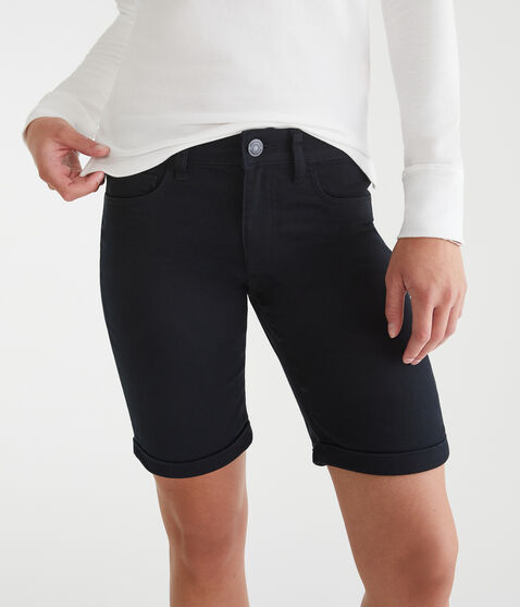 Mid-Rise Uniform Bermuda Shorts Mid-Rise Uniform Bermuda Shorts