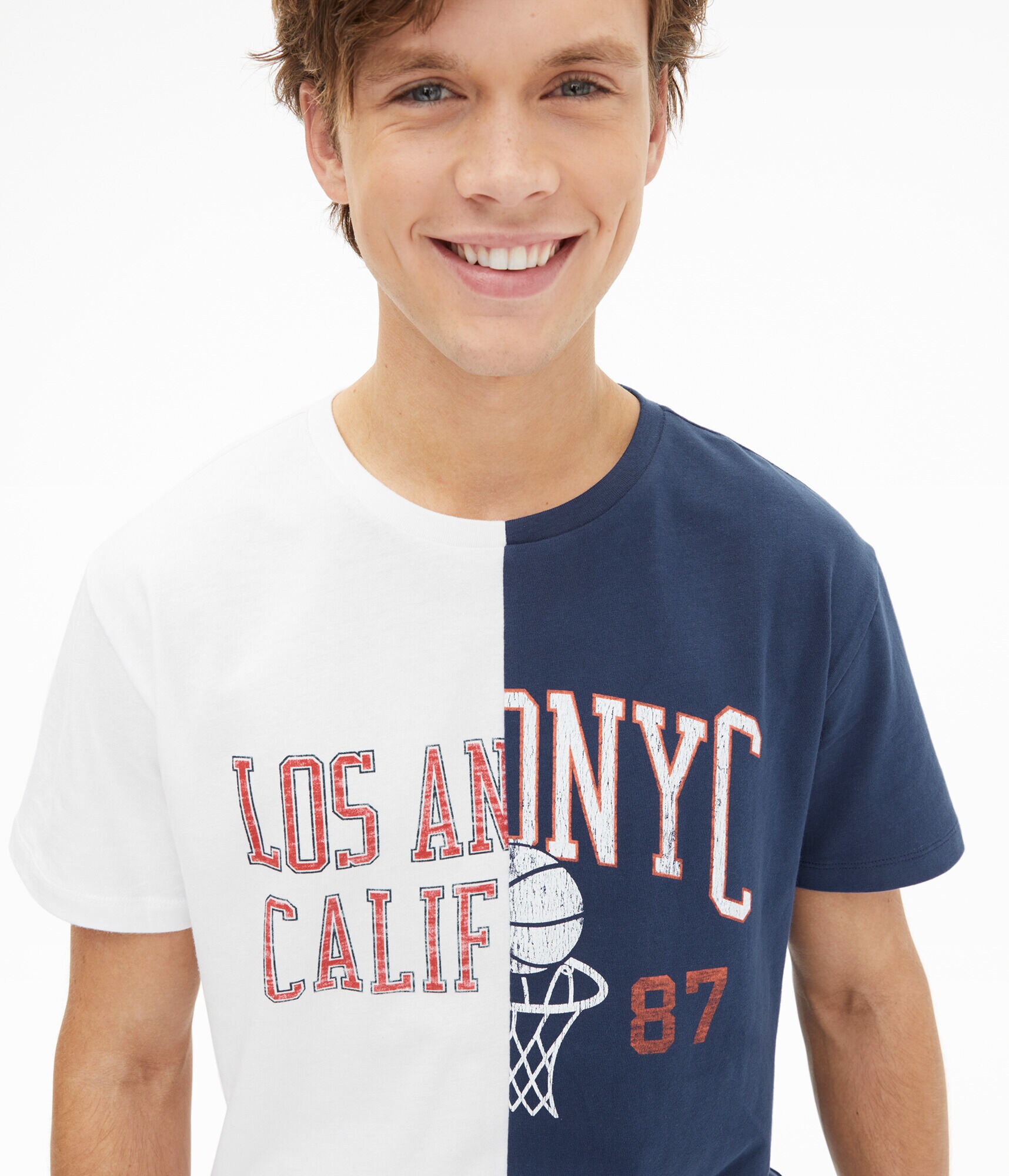 LA NYC Split Graphic Tee